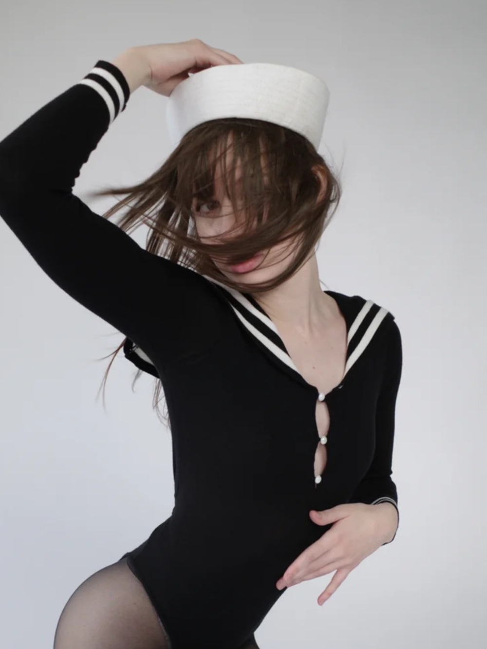 Sailor-Style bodysuit